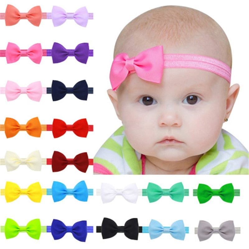 Proactive Baby Baby Headband 10pcs/set kids Small Bow Tie Headband