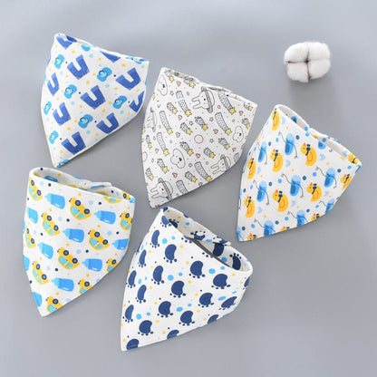 Proactive Baby Baby Clothing 4 5Pcs Adorable Baby Bibs Triangle Scarf Cotton