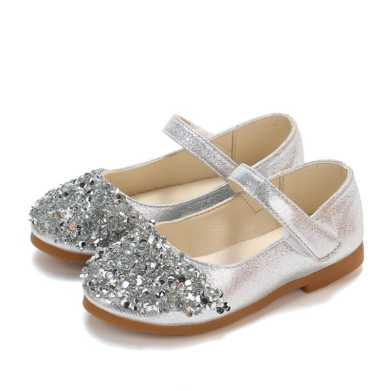 Proactive Baby Baby Footwear Silver / 21 Baby Girls Party Wear Glitter Sandals