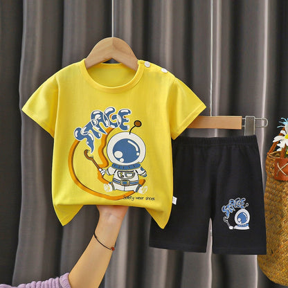 Proactive Baby Alien / 2T CoolPrint Unique Summer Baby Boy T-Shirt & Pant Combination Clothes