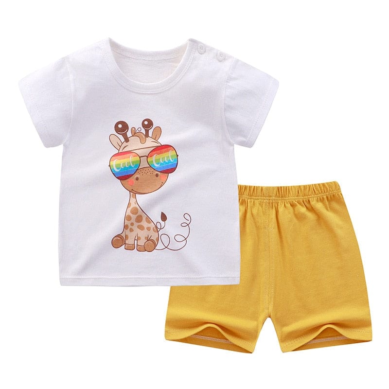 Proactive Baby CoolPrint Unique Summer Baby Boy T-Shirt & Pant Combination Clothes