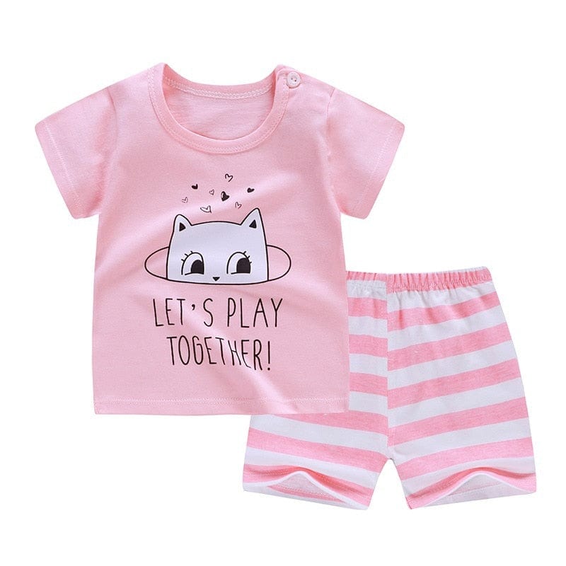 Proactive Baby CoolPrint Unique Summer Baby Boy T-Shirt & Pant Combination Clothes