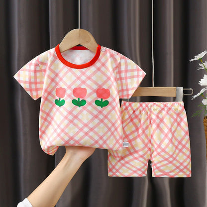 Proactive Baby Roses / 2T CoolPrint Unique Summer Baby Boy T-Shirt & Pant Combination Clothes