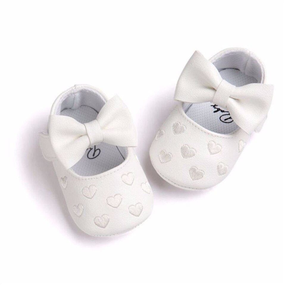 Proactive Baby Baby Footwear Leather Girl Baby Shoes-Bow Fringe, Soft Soled, Non-slip Footwear