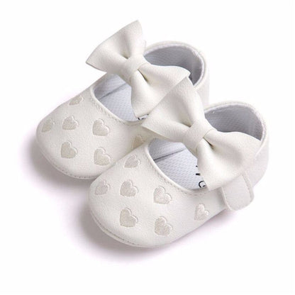 Proactive Baby Baby Footwear Leather Girl Baby Shoes-Bow Fringe, Soft Soled, Non-slip Footwear