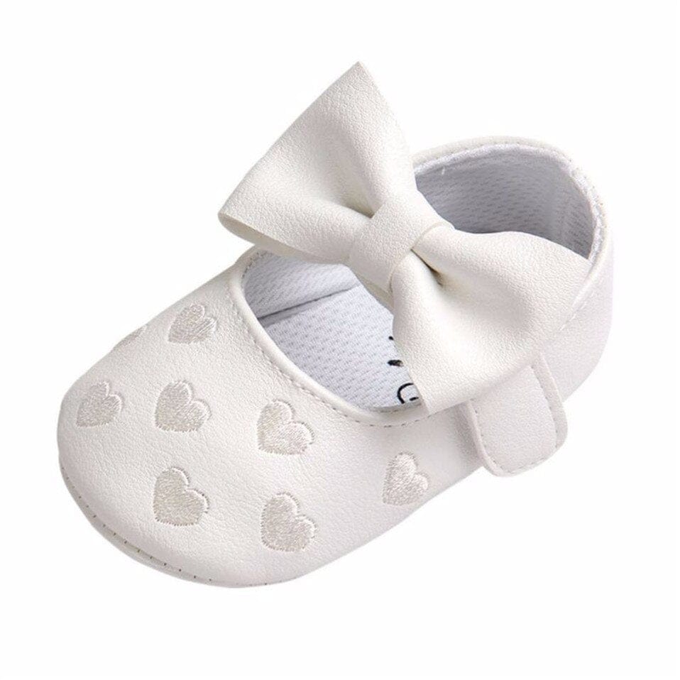 Proactive Baby Baby Footwear Leather Girl Baby Shoes-Bow Fringe, Soft Soled, Non-slip Footwear