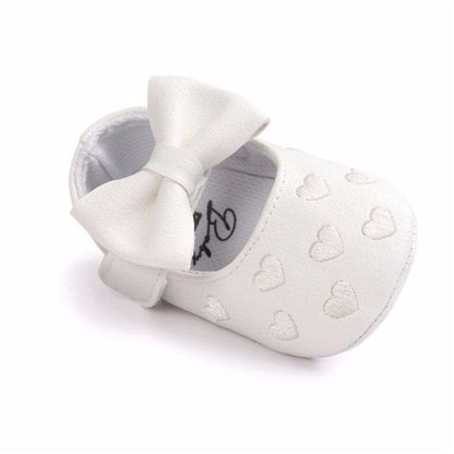 Proactive Baby Baby Footwear Leather Girl Baby Shoes-Bow Fringe, Soft Soled, Non-slip Footwear