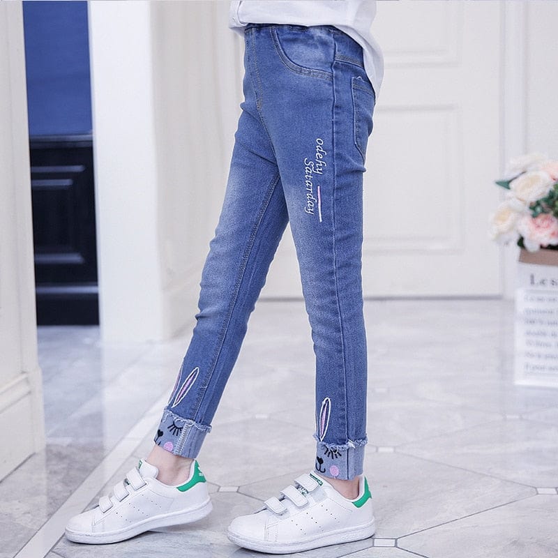 Proactive Baby Baby Clothing PatPat Hot Sale Casual Jeans For Girl Cute Cat Design