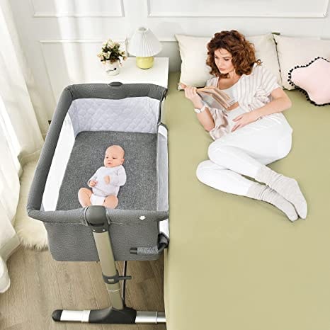 Proactive Baby Babyjoy Baby Bedside Crib I Portable Bed Side Bassinet with Carrying Bag