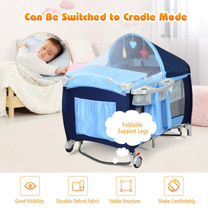 Proactive Baby Babyjoy™ Baby Crib with Diaper Changer with playard