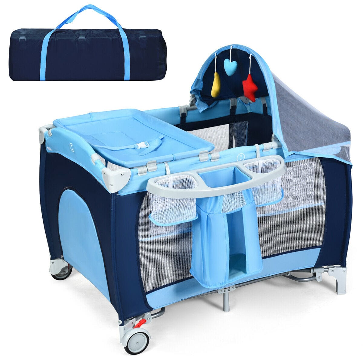 Proactive Baby Babyjoy™ Baby Crib with Diaper Changer with playard