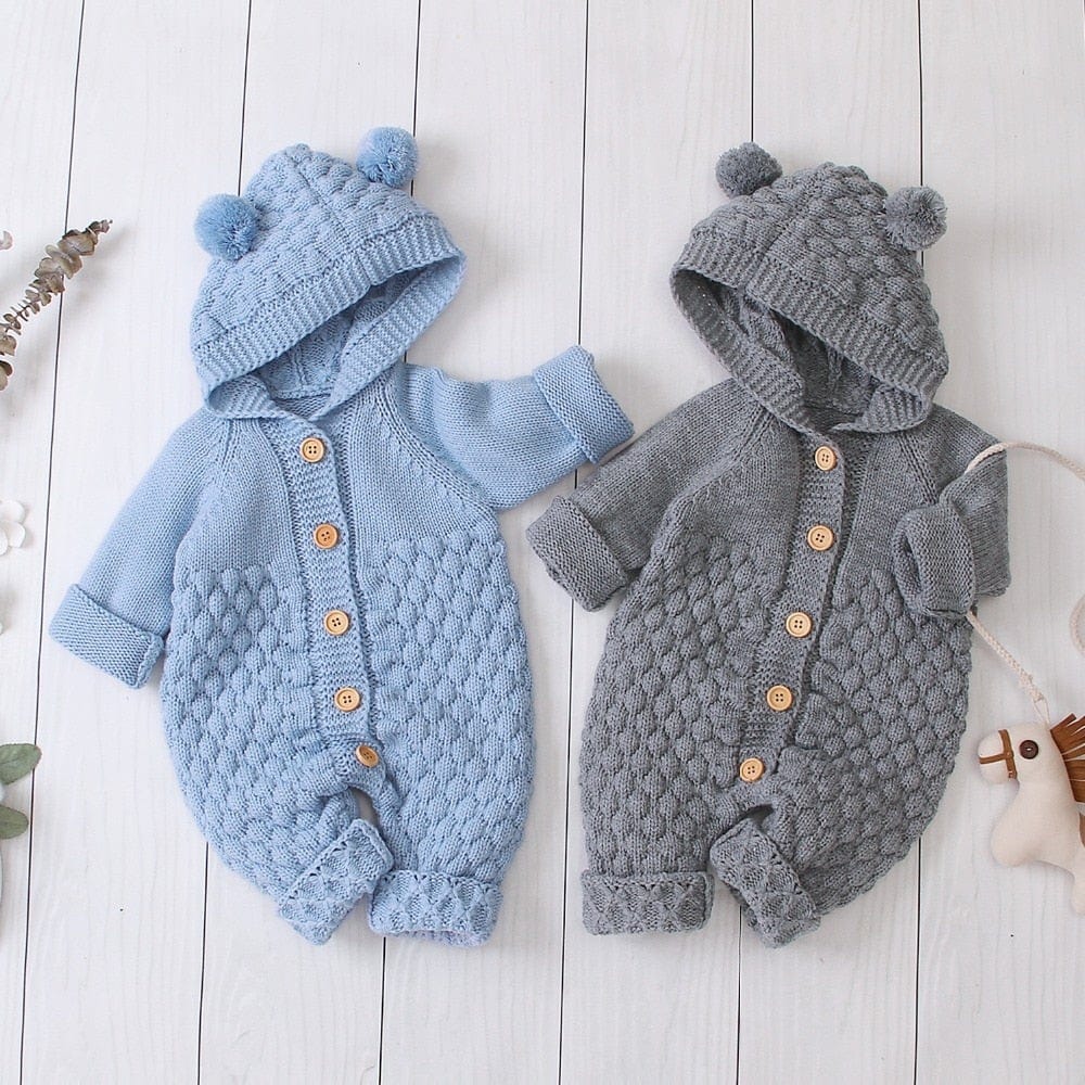 Proactive Baby Baby & Toddler Canrulo™ Winter Newborn Hooded Jumpsuit Romper Sweater