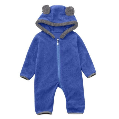 Proactive Baby Baby & Toddler Blue / 12-18 Months Cuddle Club Cute Newborn Winter Warm Long Sleeve Zipper Winter Jumpsuit