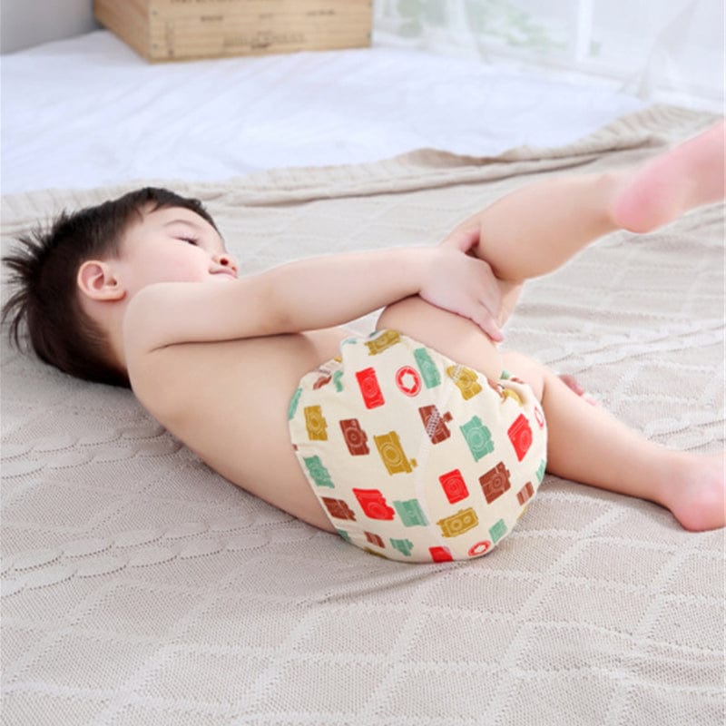 Proactive Baby Hot 6 Layer Waterproof Reusable Cotton Baby Training Pants Infant Short Underwear Cloth Baby Diaper Nappies Panties for Children