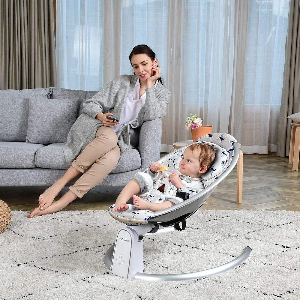 Proactive Baby Baby Swinging Chair HotMom™ Bluetooth Baby Rocker