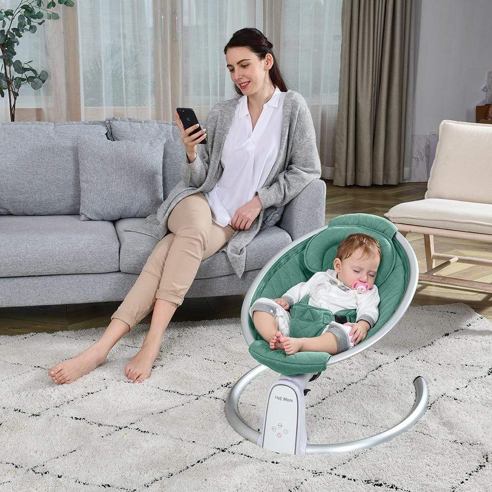 Proactive Baby Baby Swinging Chair HotMom™ Bluetooth Baby Rocker