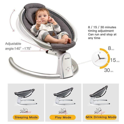 Proactive Baby Baby Swinging Chair HotMom™ Bluetooth Baby Rocker