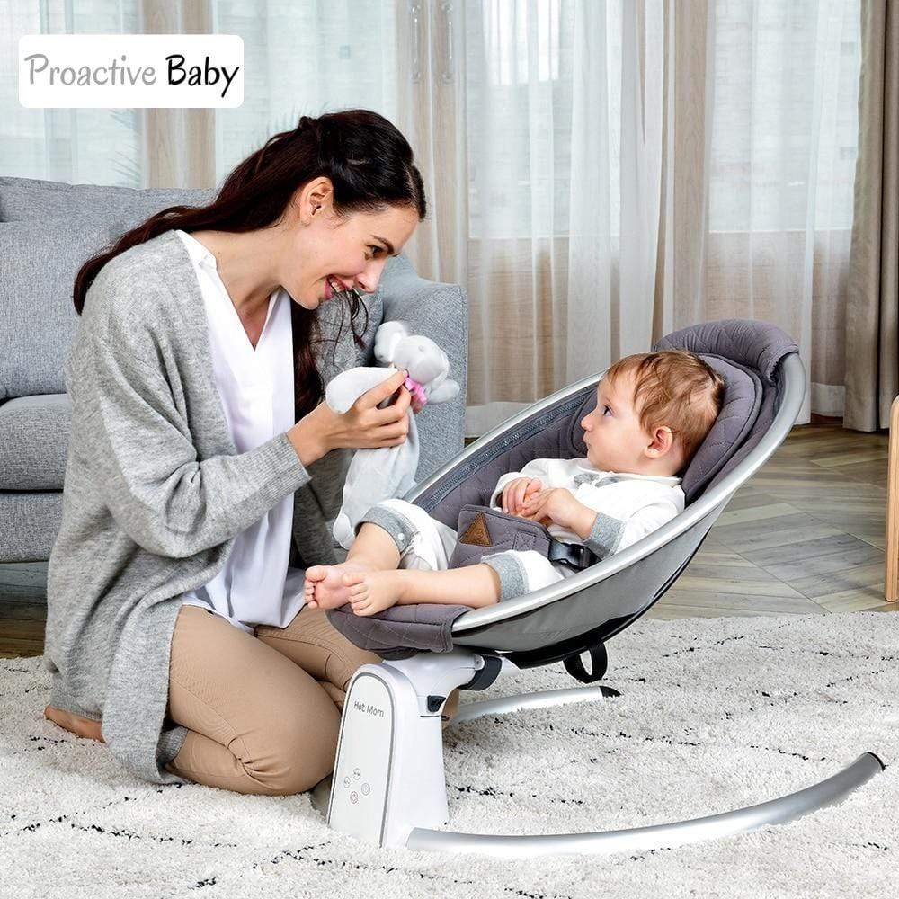 Proactive Baby Baby Swinging Chair HotMom™ Bluetooth Baby Rocker