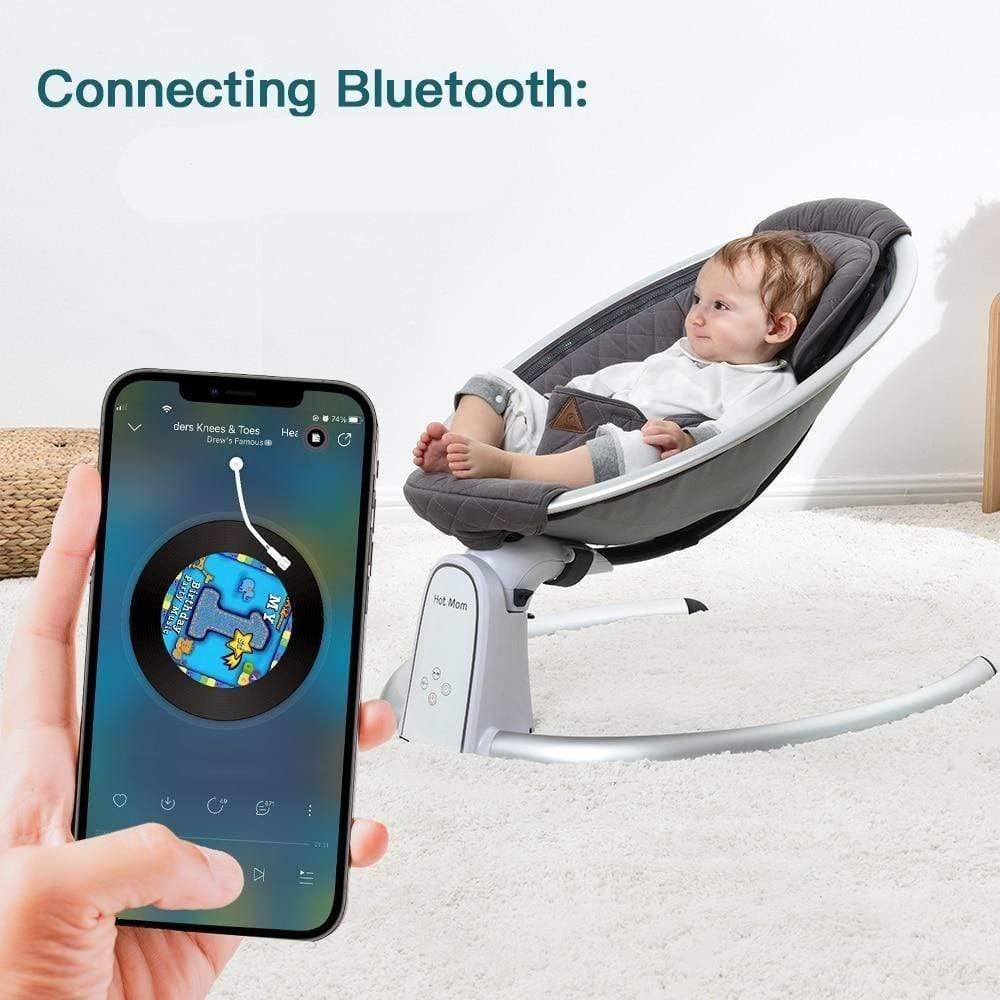 Proactive Baby Baby Swinging Chair HotMom™ Bluetooth Baby Rocker