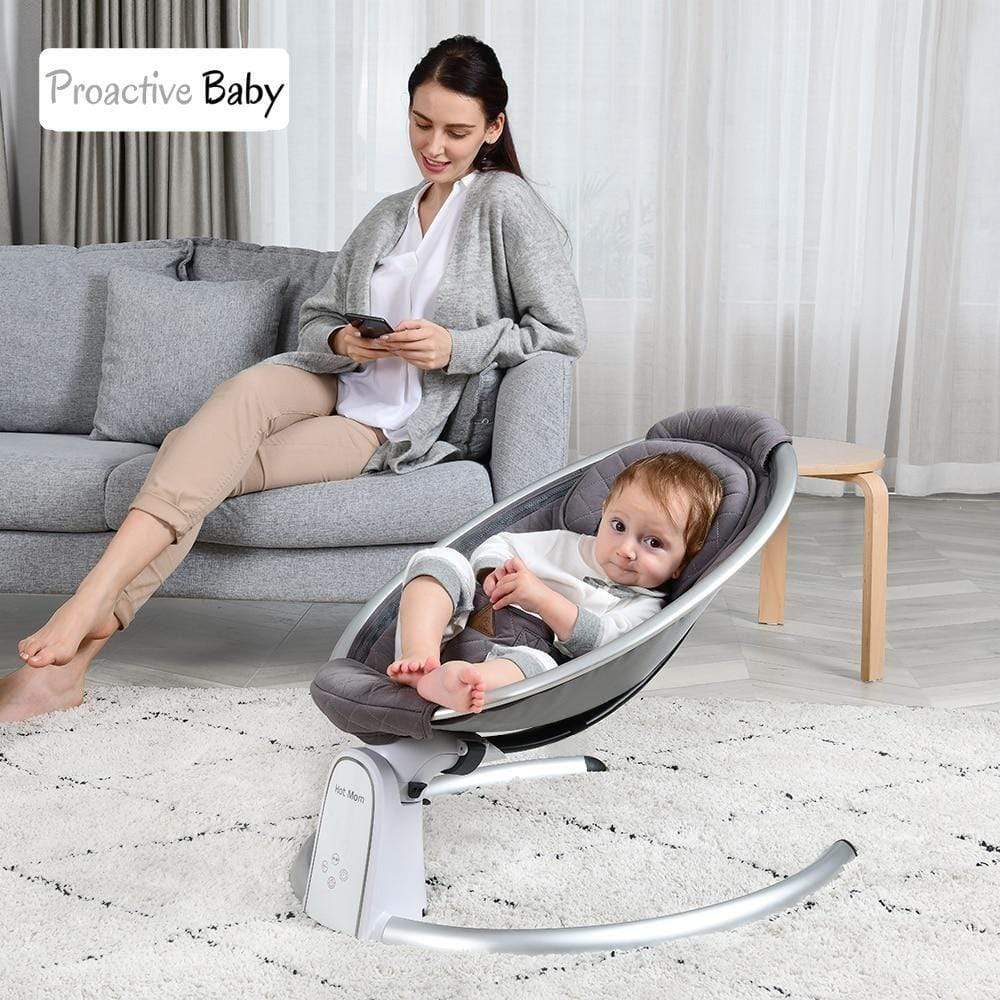 Proactive Baby Baby Swinging Chair HotMom™ Bluetooth Baby Rocker