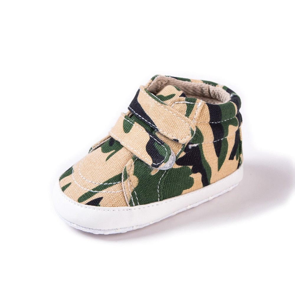 Proactive Baby Green / 0-6 Months LittleMe Camouflage Print Infant Boys/Girls Canvas Shoes  - Soft Sole, Anti-Slip & Strong Shoes