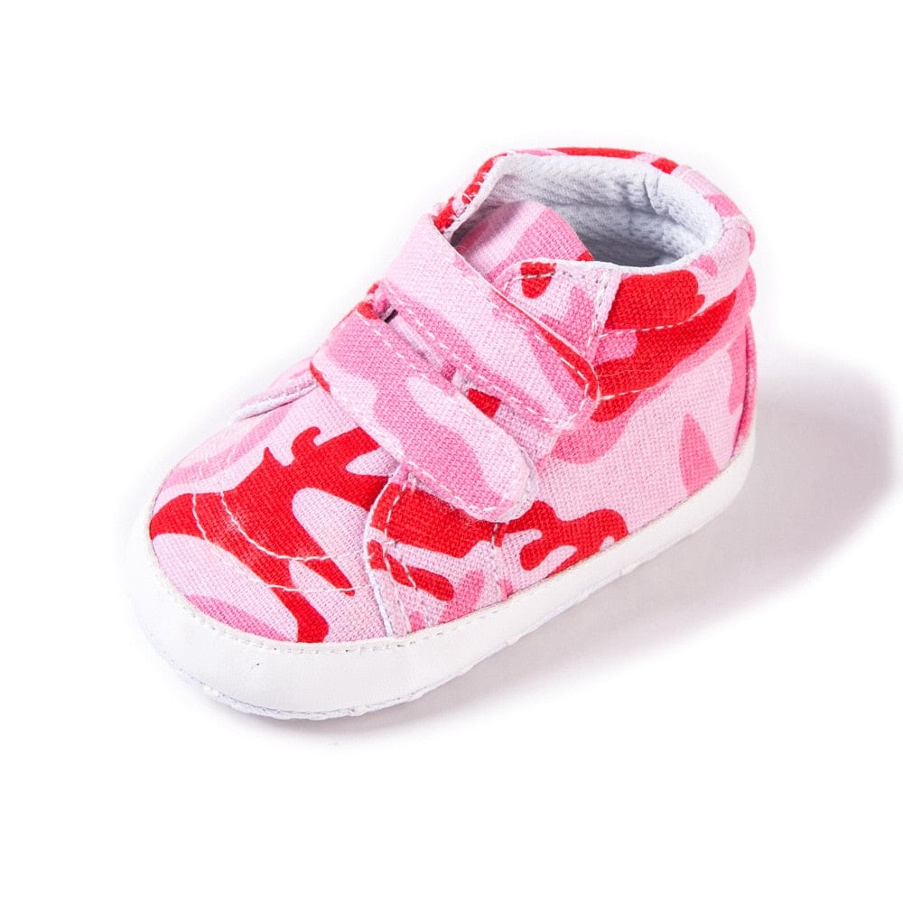 Proactive Baby White / 0-6 Months LittleMe Camouflage Print Infant Boys/Girls Canvas Shoes  - Soft Sole, Anti-Slip & Strong Shoes