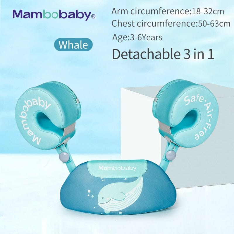 Proactive Baby Contrasting Green Mambobaby 3 in 1 Swim Training Arm Floater For 3-6 Years