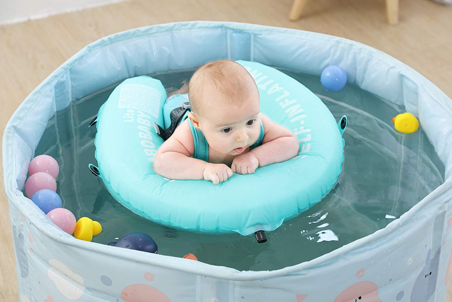 Proactive Baby Mambobaby Self-Inflatable Baby Float with Canopy - Special Edition