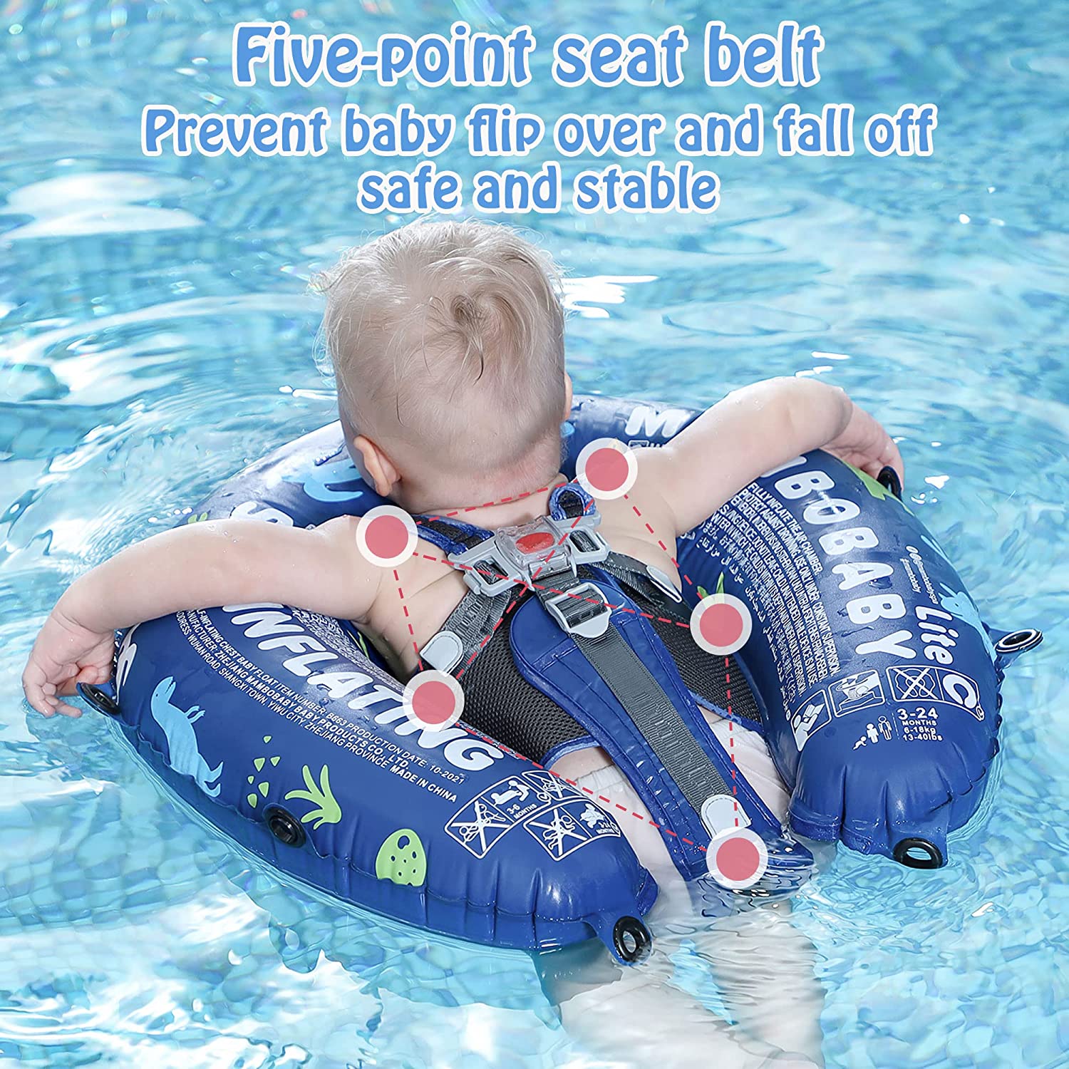 Proactive Baby Mambobaby Self-Inflatable Baby Float with Canopy - Special Edition