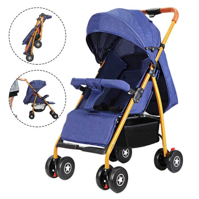 Proactive Baby United States / Blue Missbaby™ Adjustable Baby Stroller For Infant and Toddlers