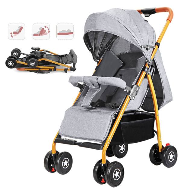 Proactive Baby United States / Grey Missbaby™ Adjustable Baby Stroller For Infant and Toddlers