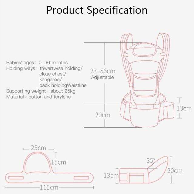Proactive Baby Baby Carrier Multi-Function™ Ergonomic Baby Carrier