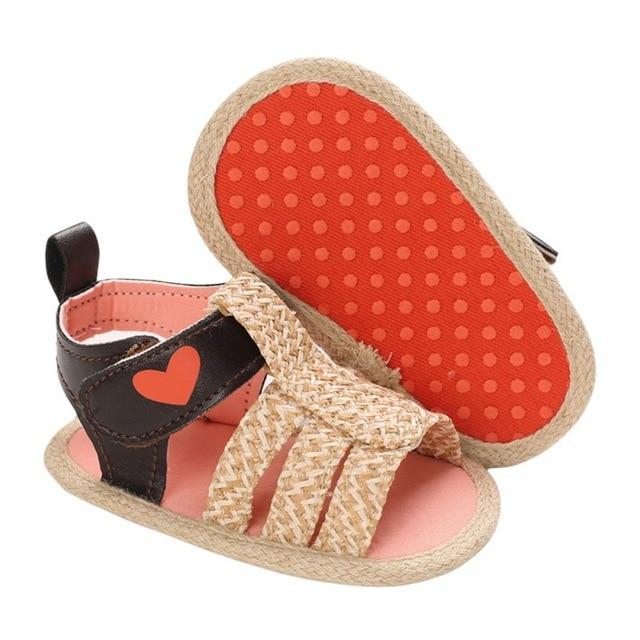 Proactive Baby Baby Footwear Black Love / 0-6 Months myggpp™ Baby Sandals