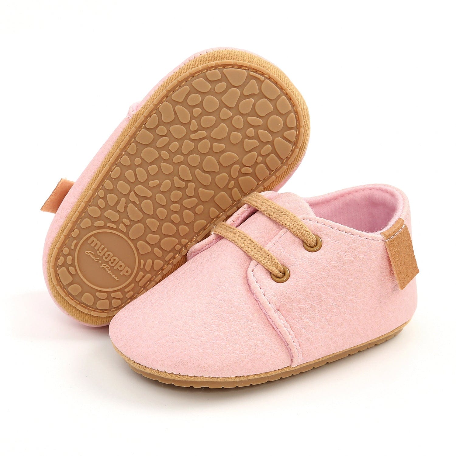 Proactive Baby NewBaby Retro Leather Baby Shoes With Rubber Sole Best First Walkers For Newborn/Infant