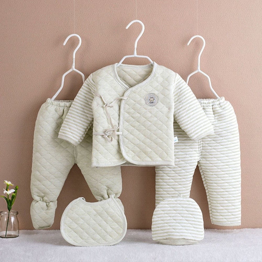 Proactive Baby Baby & Toddler ProBaby 5Pcs Set Newborn Baby Warm Cotton Clothes