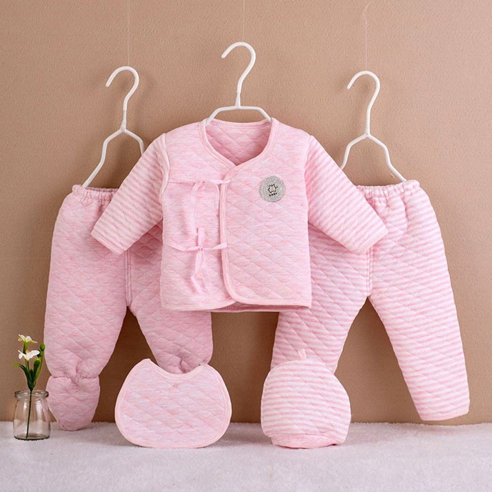 Proactive Baby Baby & Toddler ProBaby 5Pcs Set Newborn Baby Warm Cotton Clothes