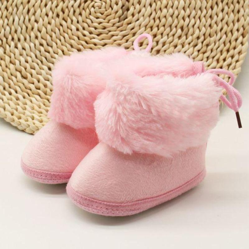Proactive Baby Baby Footwear Light Blue / 0-6 Months ProFleece™ Baby Bootie- Infants Warm Fur Wool Baby Plush Boots