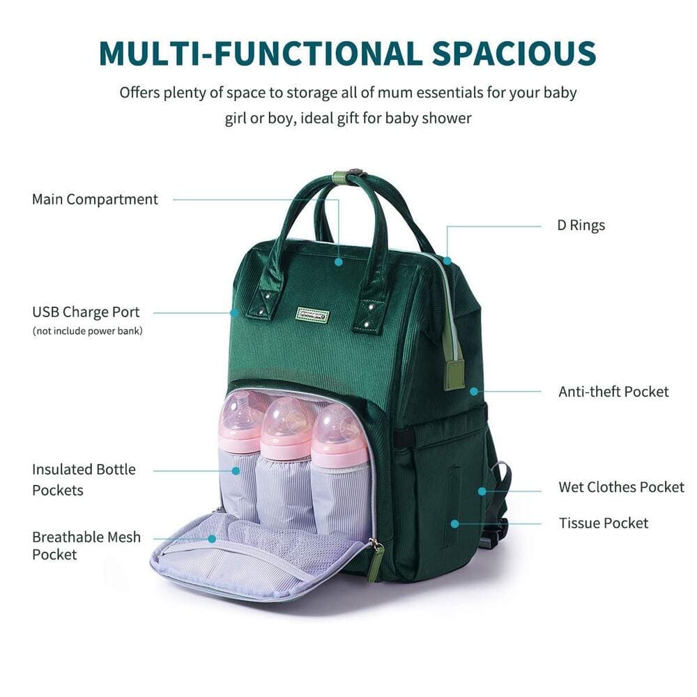 Proactive Baby Baby Diaper Bag ProSunveno Baby Diaper Backpack - Quilting