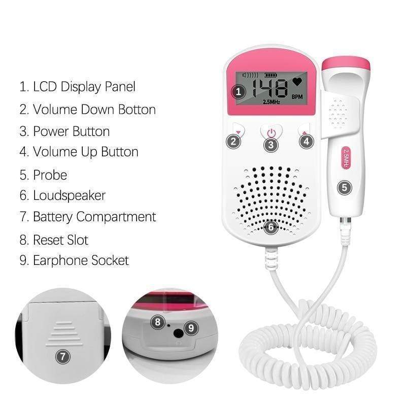 Proactive Baby Baby Fetal Doppler VCO-MIN™ Baby Fetal Doppler