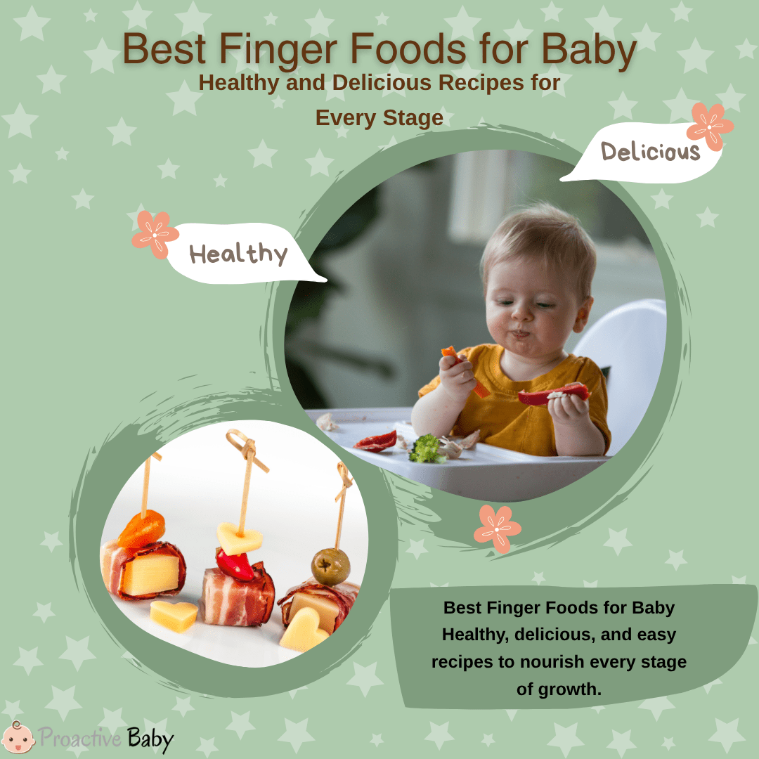 10 Best Finger Foods for Baby: Healthy and Delicious Recipes for Every Stage - Proactive Baby