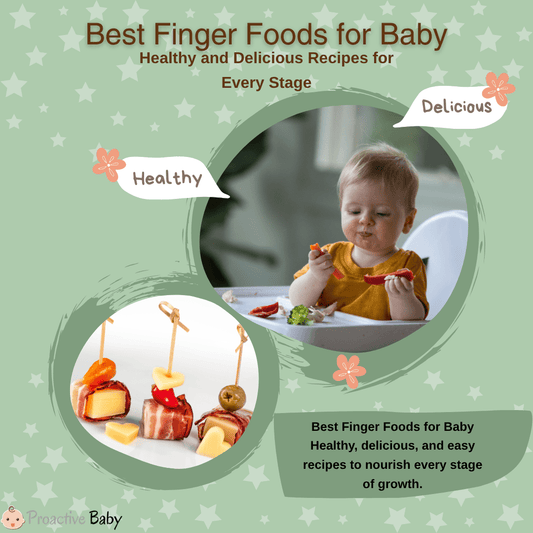 10 Best Finger Foods for Baby: Healthy and Delicious Recipes for Every Stage - Proactive Baby