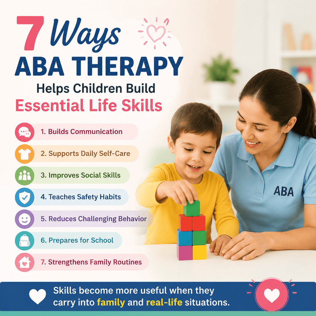 7 Ways ABA Therapy Helps Children Build Essential Life Skills - Proactive Baby