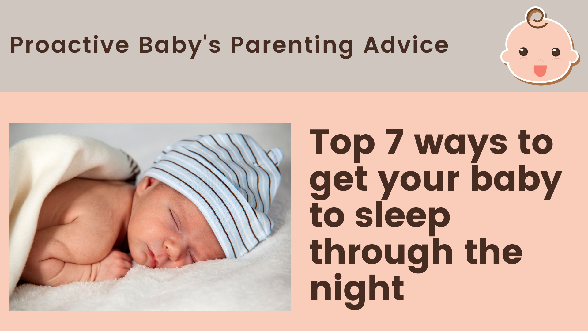 Top 7 ways to get your baby to sleep through the night