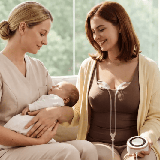 Wearable Electric Breast Pump vs Sitting Still With Tubes - Proactive Baby