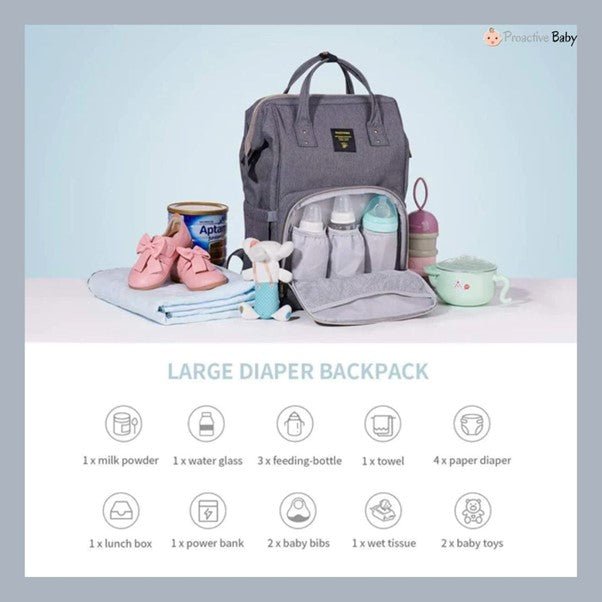 What to Pack in a Diaper Bag for Newborns - Proactive Baby