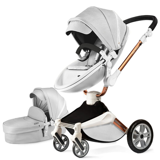 Hot Mom™ Luxurious 2 in 1 Baby Stroller with 360° Car Seat (Model F22)