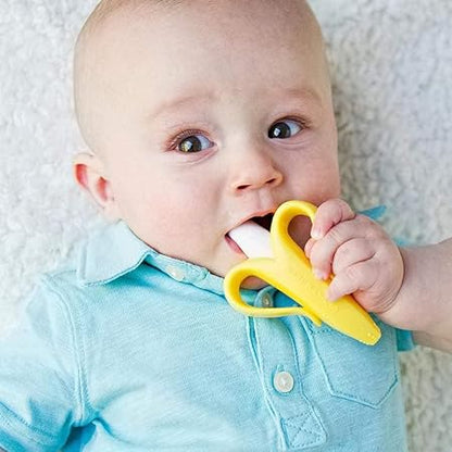 Baby Banana Teether & Toothbrush Toys | Safe & Ergonomic Baby Teether