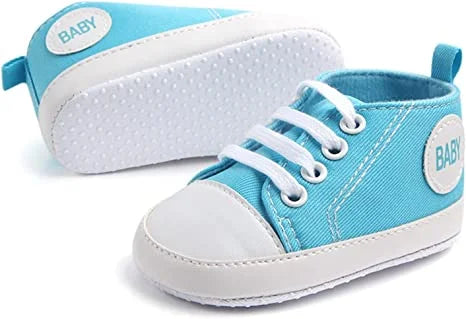 Sequined Canvas Baby Sneakers For Boys/Girls