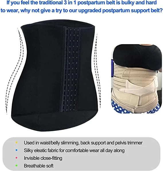 ZTOV Postpartum Pregnancy Waist Trainer Corset | Slimming Belt Body Shaper