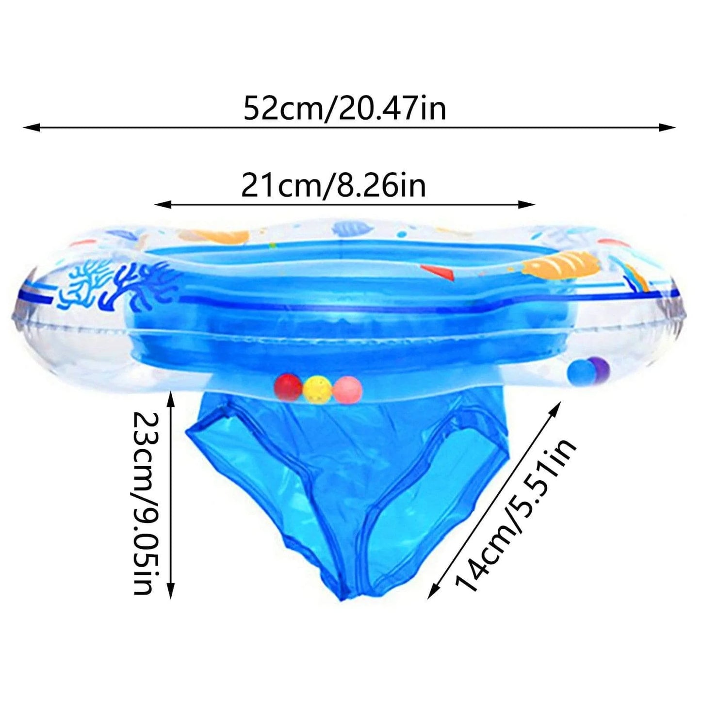 Baby Inflatable Swimming Seat Float with Advanced Safety Design